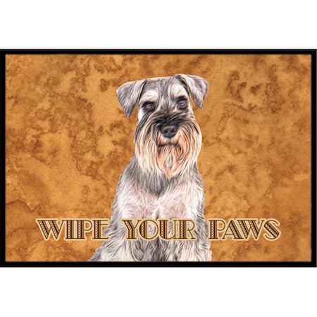 Carolines Treasures Schnauzer Wipe your Paws Indoor or Outdoor Mat CA75523